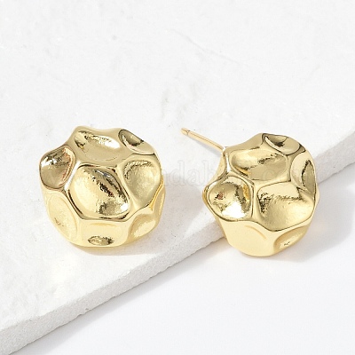 Латунь серьги EJEW-H154-07A-G-1