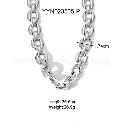 Браслеты и ожерелья из овальной цепочки из нержавеющей стали 304 для унисекс XX1878-1-1
