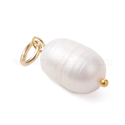 2 шт. 2-х цветные подвески из натурального культивированного пресноводного жемчуга с рисом PALLOY-JF04200-1