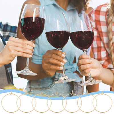 Кольца-подвески для бокалов из нержавеющей стали 316 STAS-UN0012-40G-1