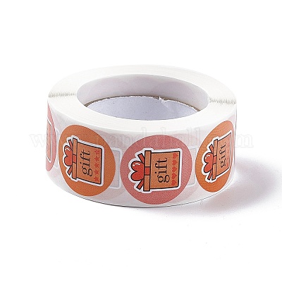 2 цвет бумажных подарочных наклеек в рулонах X-STIC-E001-12-1