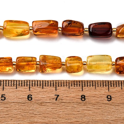 Нити бусин из натурального янтаря градиентного цвета G-F803-D01-01-1