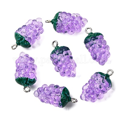 Подвески из прозрачной смолы RESI-P045-08P-01-1