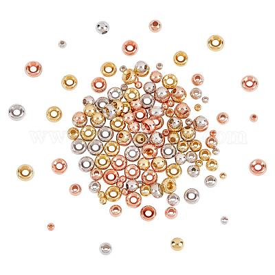 180 шт. латунные бусины 3-х размеров KK-CA0001-59-1