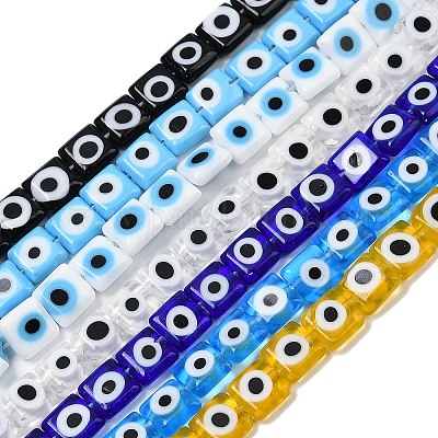 Ручной сглаза бусины бисер нитей LAMP-G166-03-1