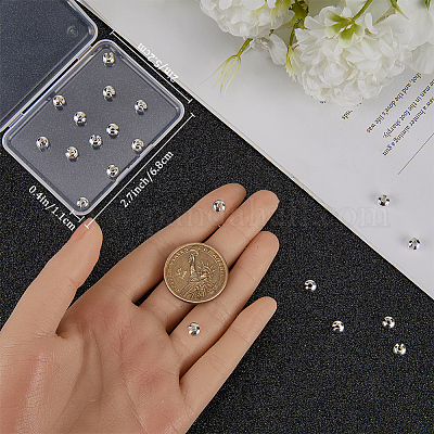 30 шт. 925 крышки для бусин из стерлингового серебра FIND-BBC0002-98-1