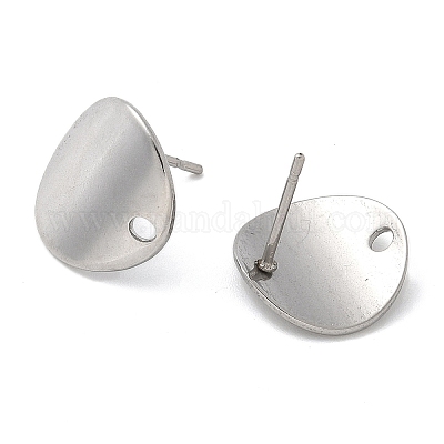 Серьга-гвоздик из нержавеющей стали 304 STAS-C117-10P-1