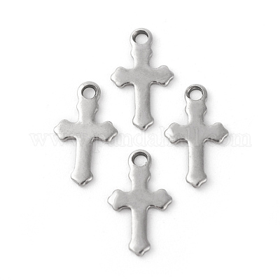 Подвески-крестики из нержавеющей стали марки 304 STAS-F192-080P-1