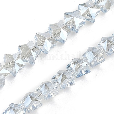 Гальванизируйте прозрачное стекло бисер нитей EGLA-U004-03A-PL01-1