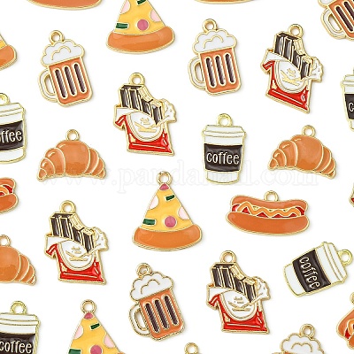 30шт 6 стиля подвески из сплава с эмалью ENAM-YW0005-53-1