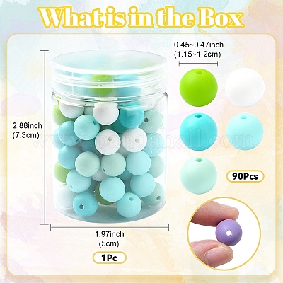 Силиконовые бусины&nbsp;SIL-YW0001-40A-1