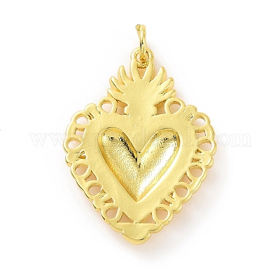 Подвески из латуни с эмалью в стойку KK-C008-15G-1