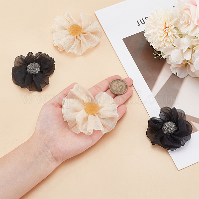 2 пара двухцветных обувных пряжек-зажимов из сплава DIY-GO0003-51A-1