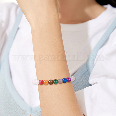 360шт 12 цвета круглые бусины из смолы с имитацией кошачьего глаза OACR-TA0001-12-1