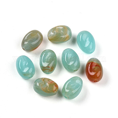 Прозрачные акриловые бусины X1-TACR-T028-38H-1