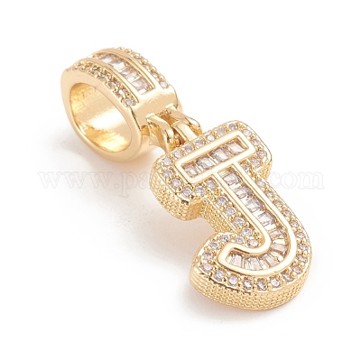 Латунные микро проложить кубического циркония подвески ZIRC-G165-13G-J-1