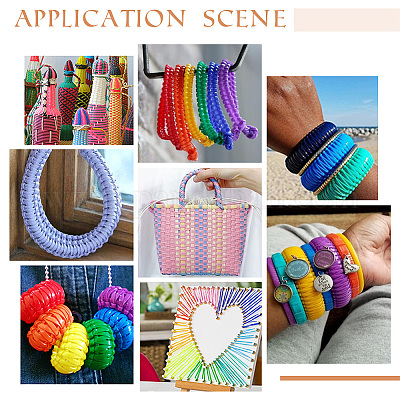 6 рулон 6 стилей 50м плоские ПВХ шнуры OCOR-PH0002-55-1