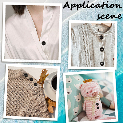 100 шт. пуговицы из смолы с 2 отверстиями BUTT-CY0001-23B-1