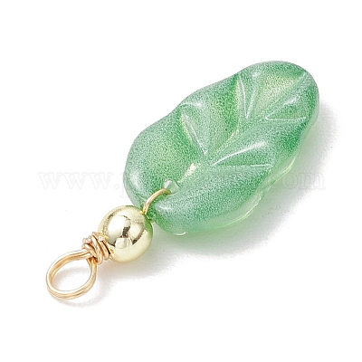 Градиентные цветные стеклянные подвески с краской для выпечки PALLOY-JF04068-01-1