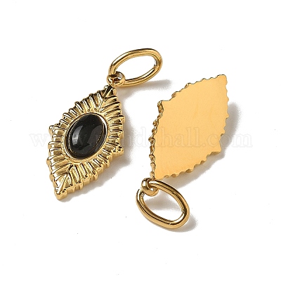 Ионное покрытие (ip) нержавеющей стали 304 с подвесками из натуральных и синтетических драгоценных камней STAS-G351-23G-1