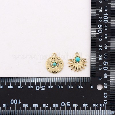 30шт 3 стиля подвески из синтетического бирюзового сплава FIND-SZ0002-82-1