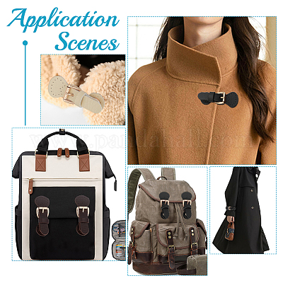 6 комплект 3-х цветных замков для кошельков из искусственной кожи DIY-WR0003-63-1