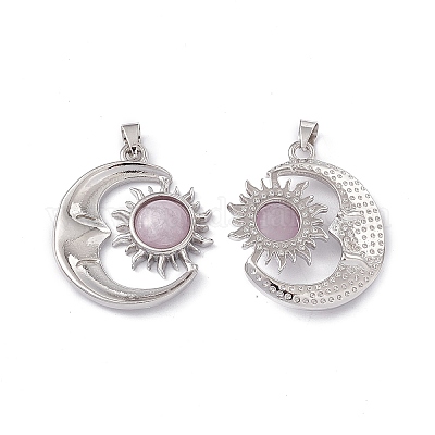 Подвески из натурального кунцита KK-A173-04P-02-1