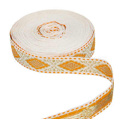 10 ярд полиэстеровых лент для вышивки OCOR-GF0004-85A-1