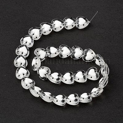 Прозрачные стеклянные бусины LAMP-F029-04I-1