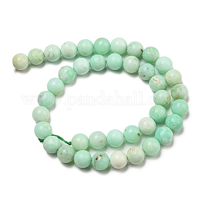 Сорт натуральных ниток хризопразовых бусин G-R494-A02-04-1