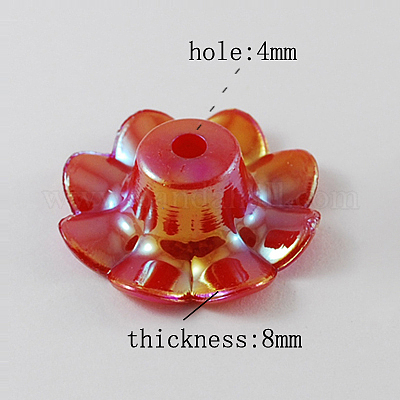 Непрозрачные акриловые бусины SACR-R691-20x20mm-M-1