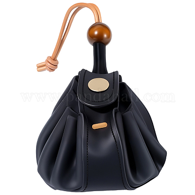 Кошельки для монет из коровьей кожи с завязками&nbsp;AJEW-WH20049-45C-1