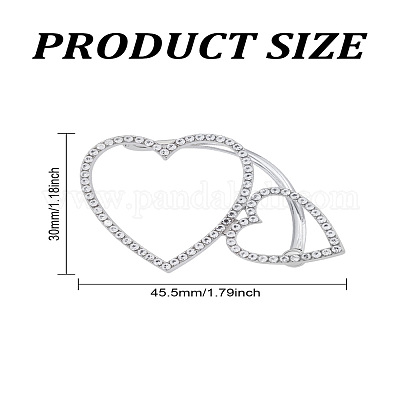 1 шт. серьги-каффы из сплава со стразами&nbsp;EJEW-LP0013-16P-1