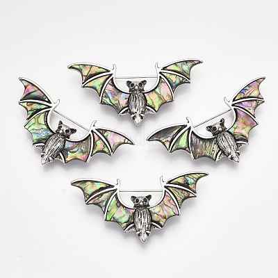 Броши / подвески из ракушек морского ушка / пауа SHEL-S275-43-1