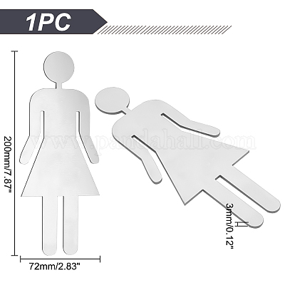 201 индикатор для унитаза из нержавеющей стали DIY-WH0056-40B-1