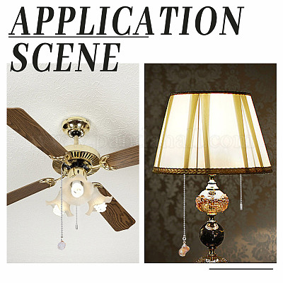 20 шт. 10 стиля непрозрачные акриловые подвески для потолочных вентиляторов с цепочкой-удлинителем PALLOY-HY00061-1