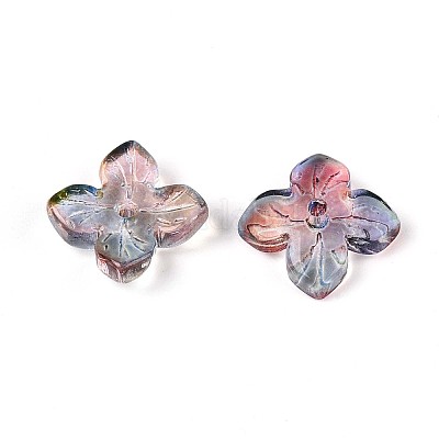 Расписные прозрачные стеклянные шапочки для запекания DGLA-N014-04F-1