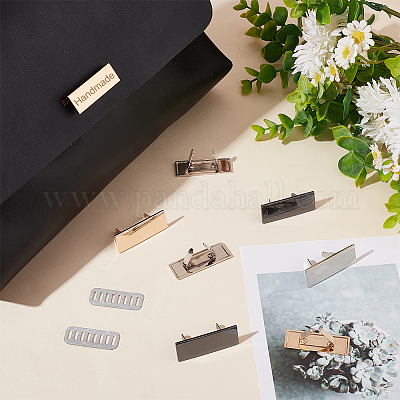 18 комплект 3-х цветных декоративных застежек из цинкового сплава для сумок&nbsp;FIND-WR0008-51-1