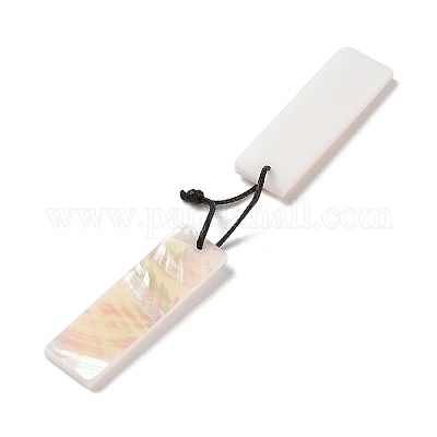 2шт подвески из натуральных белых ракушек SHEL-A005-02A-1