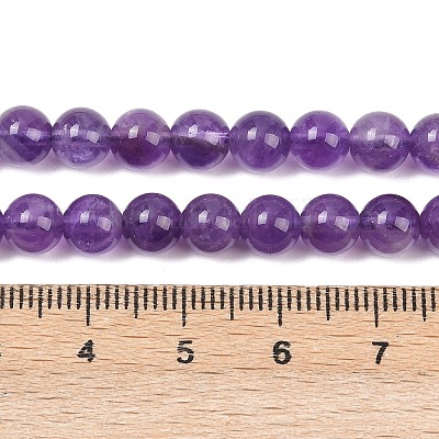 Природный аметист нитей бисера G-A274-C01-6mm-03-1