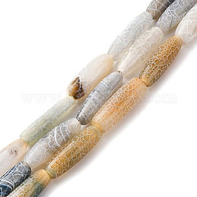 Естественные выветрившиеся агатовые бусины G-P570-C02-01-1