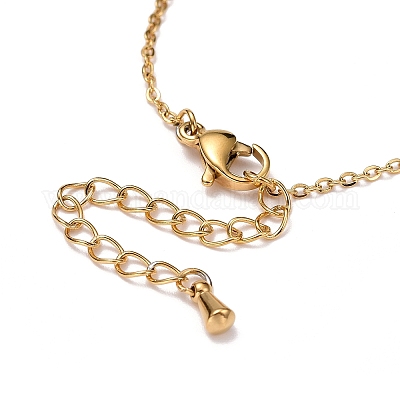 Ионное покрытие (IP) браслет на ногу из натуральной ракушки с клевером и сердцем для женщин&nbsp;LS-STAS-D454-05G-1