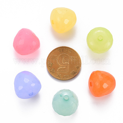 Прозрачные акриловые бусины&nbsp;MACR-S373-10E-1