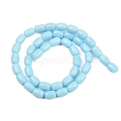 Непрозрачное стекло бисер нитей GLAA-Z015-02E-1