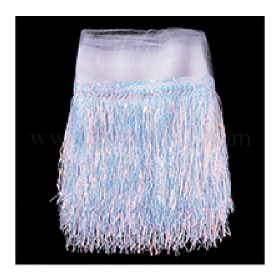 1 шт. блестящая полиэстеровая кружевная лента с кисточкой из пайеток OCOR-PH0005-83-1