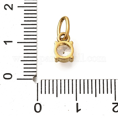 Подвески из нержавеющей стали 304 со стразами STAS-M109-06G-12-1