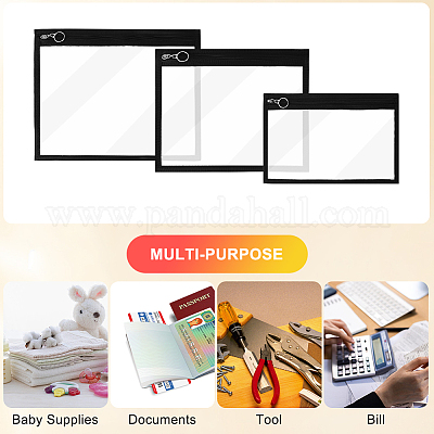3 размер прозрачный ПВХ мешок для ювелирных изделий на молнии подарочный мешочек ABAG-CN0001-11B-1