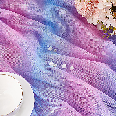 Сетчатая ткань из полиэстера радужного цвета DIY-WH0504-162A-1