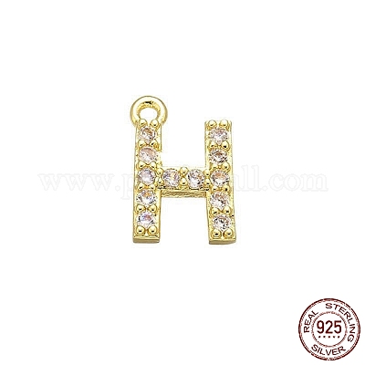 Подвески из настоящего серебра 18 карат с прозрачным микропаве и 925 стерлингового серебра с фианитами STER-P054-10G-H-1