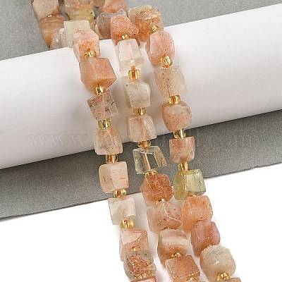 Brins de perles de pierre de soleil naturelles d'Arusha&nbsp;G-G053-B16-02-1